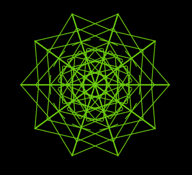 Green hex fractal